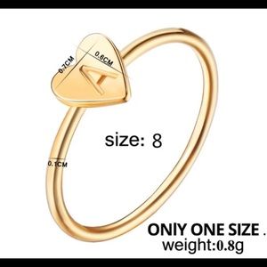 Jewelry | New Dainty Gold Initial Letter Ring | Poshmark